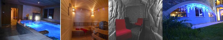 Piscina - Grotta del Sale -  2 Saune - Bagno turco - Kneipp-air - Sale Relax - Tisaneria - Sala Buffet